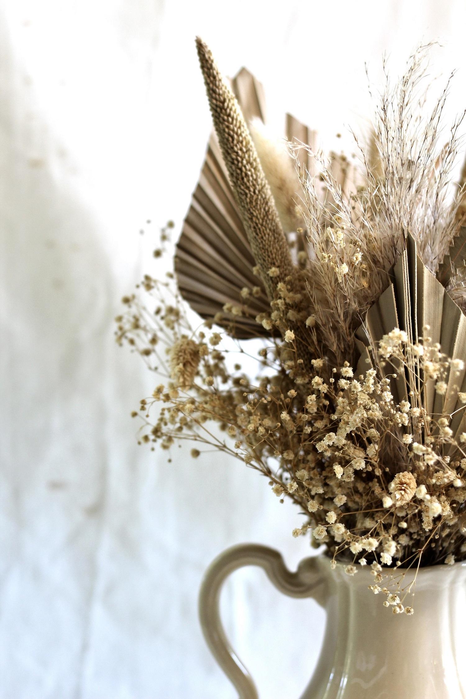 Photo bouquet en fleurs séchées