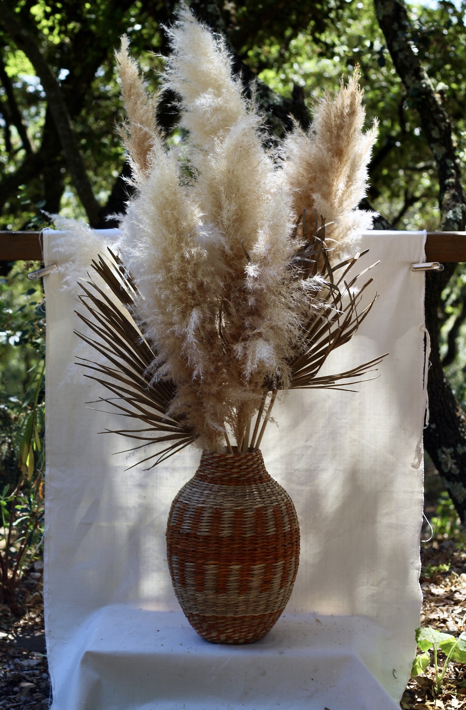 Photo bouquet en fleurs séchées